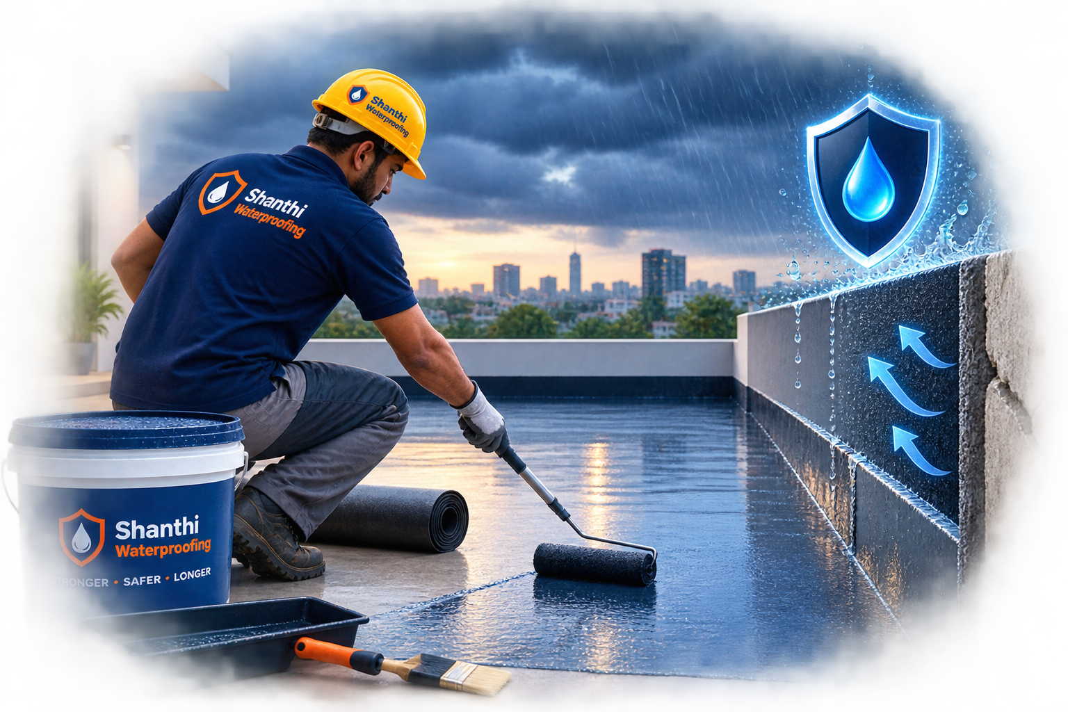 Professional waterproofing work